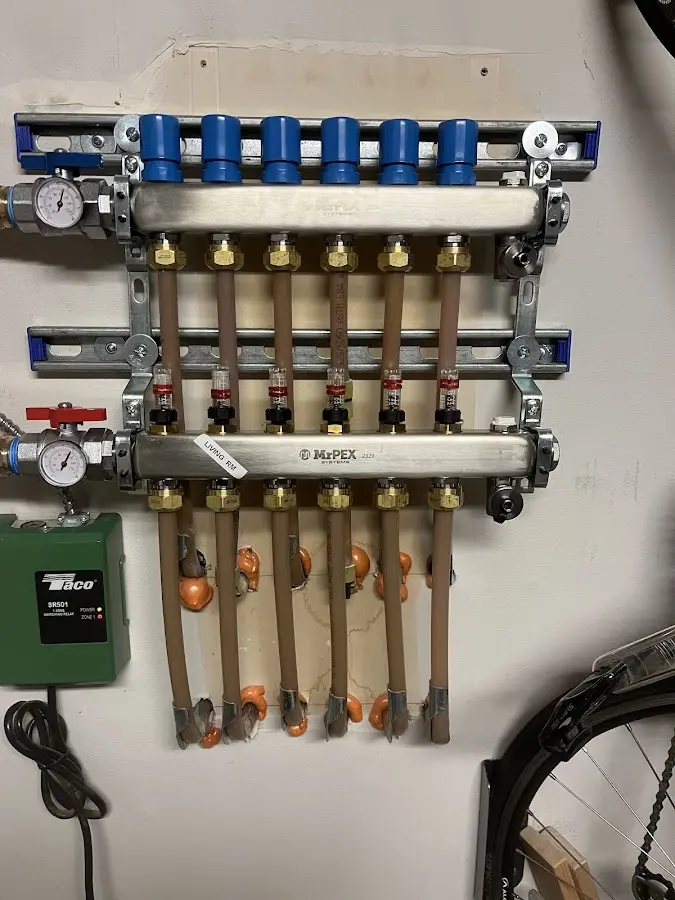 Plumber performing Leak Detection at a residential property in Alden